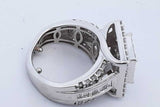 2.0cttw Lab Grown Diamond Ring In 10k White Gold 6.3 Grams Size 3 Eb0726crxde