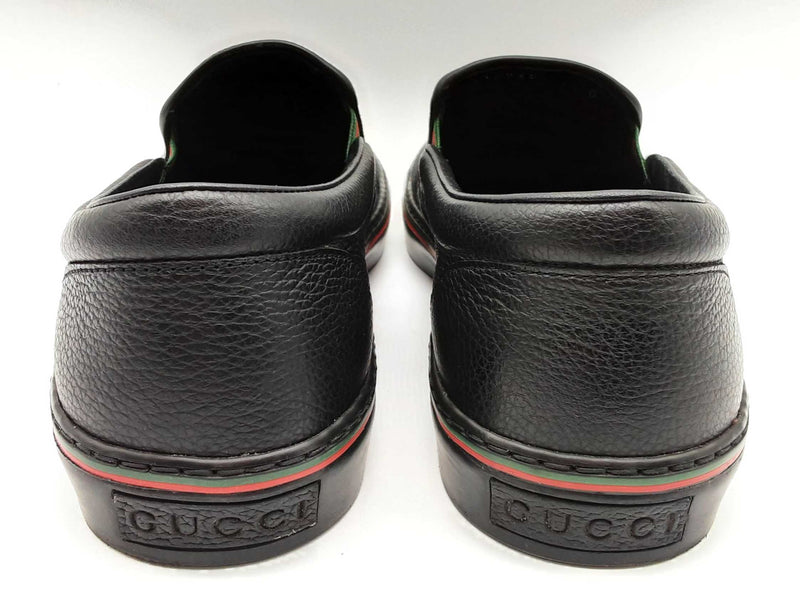 Gucci 212225 Black Monogram Gg Canvas Slip On Shoes Size Uk 9.5 Mens Do1024ixde
