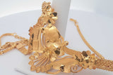 22k Yellow Gold Floral Choker Necklace 32.1 Grams 15 Inch Eb0426wixzsa