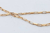 14k Yellow Gold Link Chain Necklace 3.1 Grams 24.5 Inch Eb0926orxsa