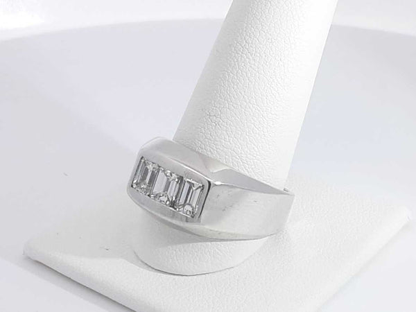 1.23 Cttw Diamond 14k White Gold Ring 14 Grams Size 10.5 Aa0525loxzsa