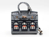 Mini Boutique Bag Charm In Gray Fw0825edu