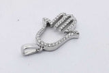 18k White Gold Diamond Hamsa Pendant 1.4 Grams Eb0526lorsa