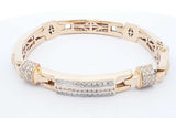 6.6cttw Diamond Bracelet In 14k Yellow Gold 72.5 Grams 8.75 Inch Eb0726ixxzde