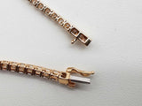 2.88 Cttw Lab Grown Diamonds 14k Gold 5.6g Tennis Bracelet 6.75 In Do0726llxzde