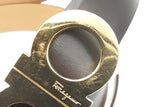 Salvatore Ferragamo Brown Leather Reversible Double Gancini Belt Sd0325lrzsa