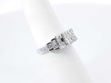 0.76 Cttw Diamond & 14k White Gold Engagement Ring 4.7 Grams Size 6 Fw0526irrdu