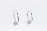 0.94cttw Diamond Leverback Earrings In 18k White Gold 2.1 Grams Eb0426wrxsa