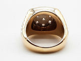 1.4 Cttw Natural Diamonds 14k Two Tone Gold 21.0g Ring Size 10.5 Do0626licrde