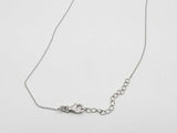 1.2 Dwt Diamond Pendant Chain Sterling Sliver Mk1225rzmia