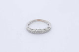 0.16cttw Diamond Ring In 18k White Gold 2.8 Grams Size 6.5 Eb0926wxzde