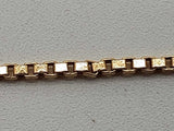 14k Yellow Gold 7.8g Box Chain Necklace 17 In Do0326psxde