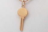 Tiffany & Co. 18k Yellow Gold Key Pendant Necklace 4 Grams 18 Inches Eb0725pxzsa