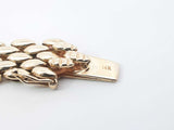 0.38 Cttw Diamond & 14k Yellow Panther Link Bracelet 20.5g 7 Inch Fw0826llcrdu