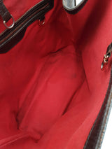 Louis Vuitton Cabas Rivington Tote Bag In Damier Ebene Coated Canvas Fw0726exrdu