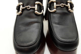 Gucci Horsebit Black Leather Platform Loafers Size 40 Eb0326wwrde