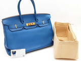 Hermes Birkin 35 Mykonos Blue Togo Gold Hardware Handbag Do1125crxzde