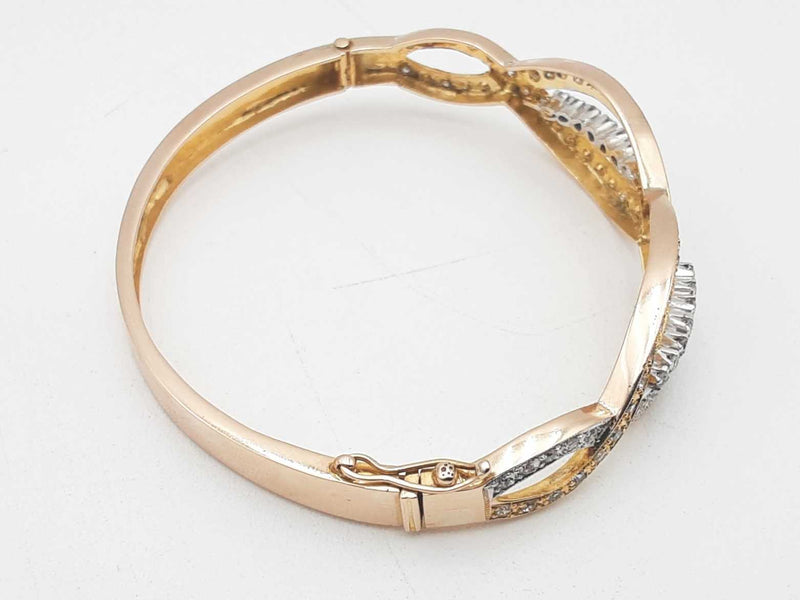 1.94ctw Diamonds 14k Yellow Gold 12.8 Grams Bracelet 9 Inch Sd0425ezxsa