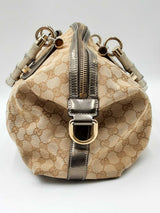 Gucci Gg Monogram Canvas Bamboo Top Handle Bag Eb0824orxdu