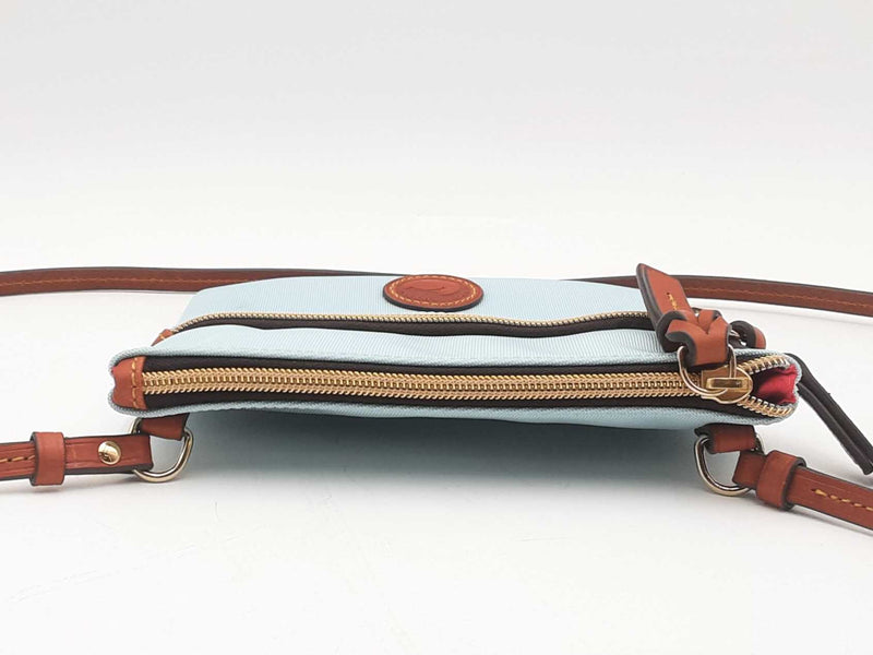 Dooney & Bourke Double Zip Nylon Crossbody Bag Blue Aa0925lrsa