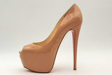 Christian Louboutin Highness Patent Leather Peep Toe Pumps Size 41 Eb1224lxzsa