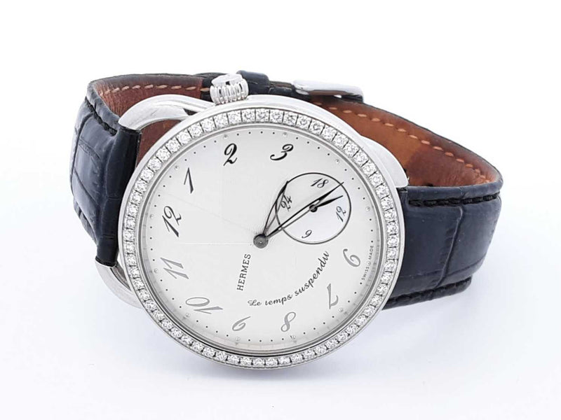 Hermès Arceau Le Temps Suspendu Diamond & Stainless Steel Automatic 38mm Watch