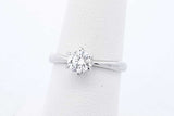 0.54ctw Diamond Solitaire Ring In Platinum 3.2 Grams Size 6 Eb0126prxde