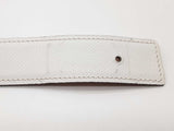 Hermes 32mm Gold Brown Blanc White Leather Belt Do0126rxzde