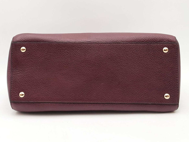 Michael Kors Merlot Leather Tote Handbag Aa0625wzsa