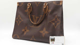 Louis Vuitton On The Go Mm Reverse Canvas Handbag Sd1025rrzdu
