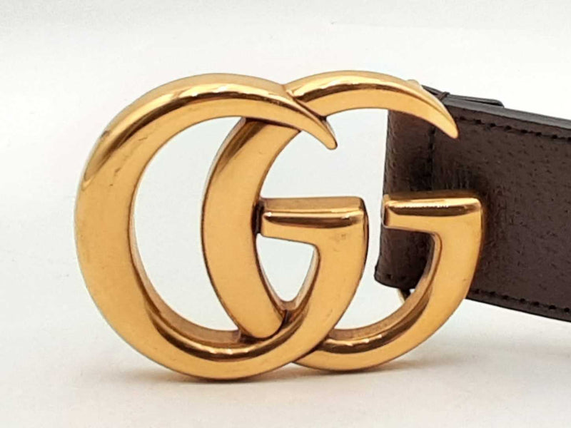 Gucci Marmont Jumbo Gg Wide Canvas & Leather Belt & Gold-tone Buckle Fw0125lxzsa