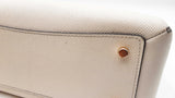Coach Mini Lillie Carryall Handbag In Ivory Crossgrain Leather Fw0125oxdu