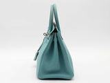 Hermes Birkin 25cm 2019 Blue Togo Palladium Hardware Handbag Aa0726ezxzsa