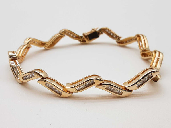 1.00 Cttw Diamonds 14k Yellow Gold 17.9g Tennis Bracelet 6.75 In Do0425cxzde