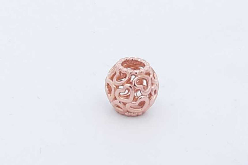 Pandora Hearts All Over 10k Rose Gold Charm 2.8 Grams Eb0724rxsa