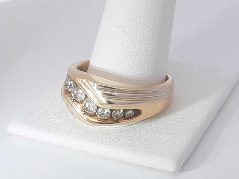 0.74 Cttw Diamond 14k Yellow Gold Ring 11 Grams Size 12 Aa0625eozsa