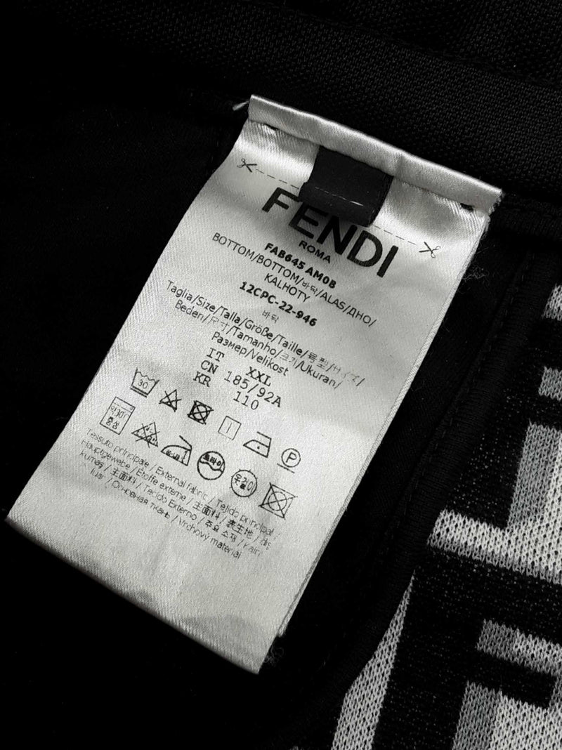Fendi Black White Logo On Side Track Suit Set Size It Xxl Do0425pxzde
