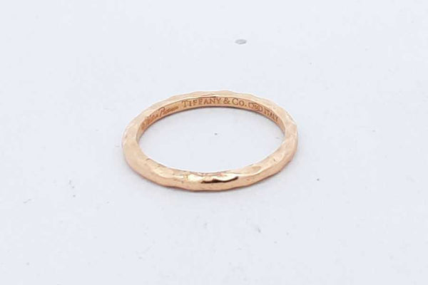 Tiffany & Co. Paloma Picasso Hammered 18k Yellow Gold Ring 2.2g Sz 6 Eb0824wxzsa