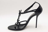 Yves Saint Laurent Patent Leather Cassandra Ankle Strap Heels Size 40 Eb226lxzsa