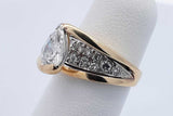 Approx. 1ctw Diamond Ring In 14k Yellow Gold 4.5 Grams Size 4.5 Eb1224rxzdu