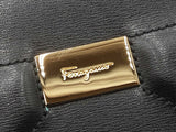 Salvatore Ferragamo Gancini City Crossbody Bag In Black Leather Fw0526lixdu