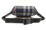 Burberry Sonny Bum Bag In Navy & Grey House Check Canvas Fabric Fw0126oexdu