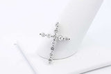 Approx. 1.08ctw Diamond Cross Pendant In 14k White Gold 4.1 Grams Eb0223cxzsa