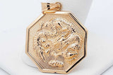 18k Yellow Gold Dragon Pendant 3.5 Grams Eb0426wxzsa