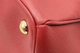 Prada Red Saffiano Leather Tote Bag Eb0526clrsa