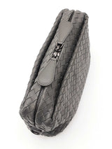 Bottega Veneta Crossbody Bag In Grey Intrecciato Nappa Leather Fw0926wxzdu