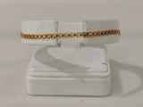 Woven Bracelet Yellow Gold 18k 4.3 Grams 7 Inch Vc0826orzmia