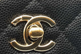 Chanel Quilted Caviar Leather Nano Coco Top Handle Clutch With Chain Eb1125lexzde