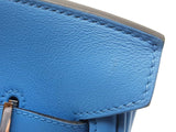 Hermes Birkin 25 Bleu Brighton Blue Swift Palladium Handbag Do1225lrrxzde
