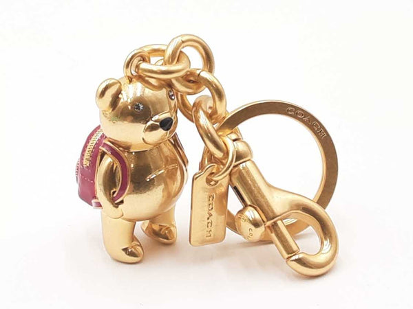 Coach Back To School Bear Key Holder Bag Charm Fw0725rxdu
